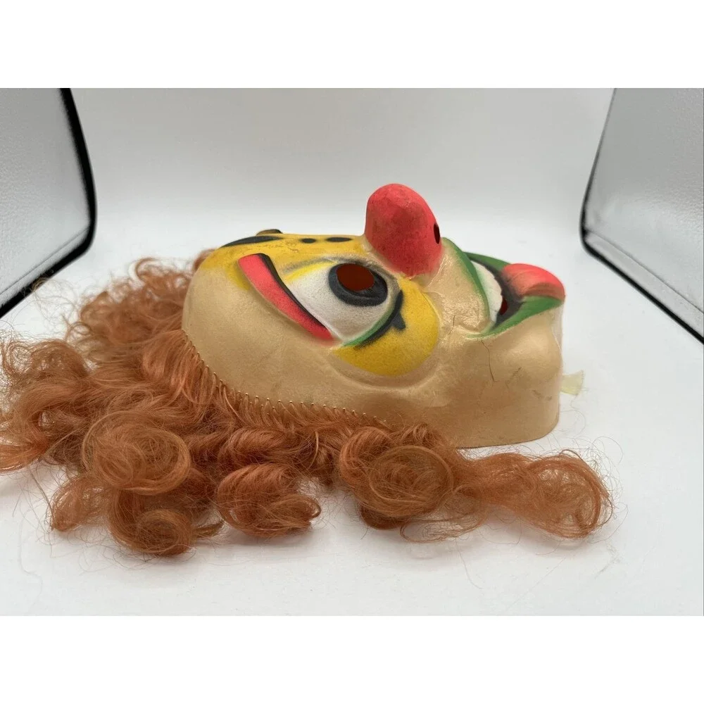 Vintage Mask Evil Clown Circus Halloween Costume Vacaform Bayshore Horror RARE